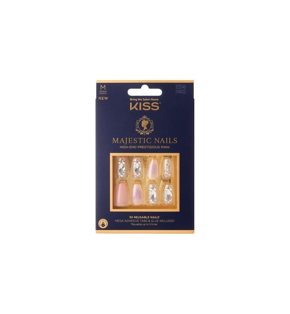 Kiss - Set d'ongles artificiels Majestic – In A Crown 30 Pièce/s
