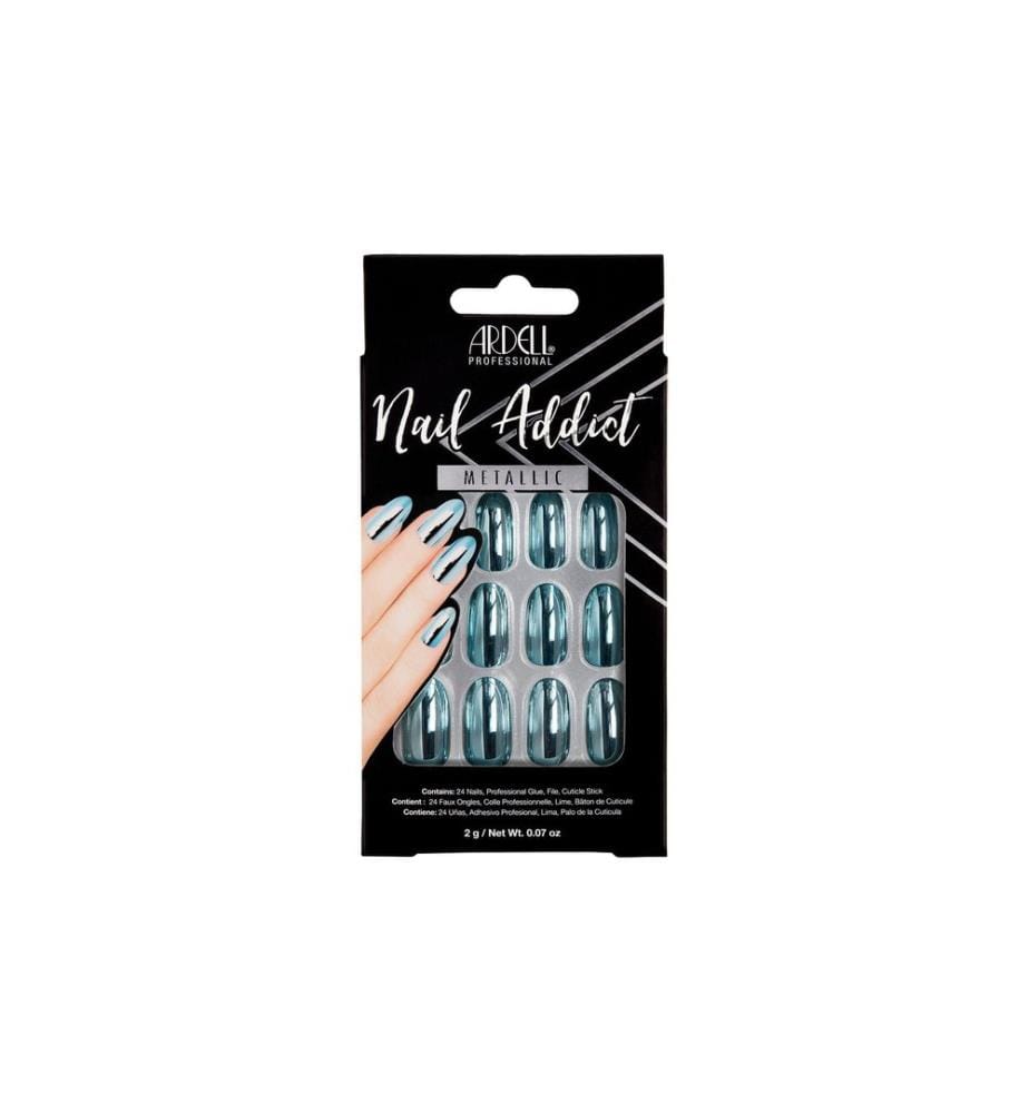 Ardell - Nail Addict Blue Metallic 24 Stück