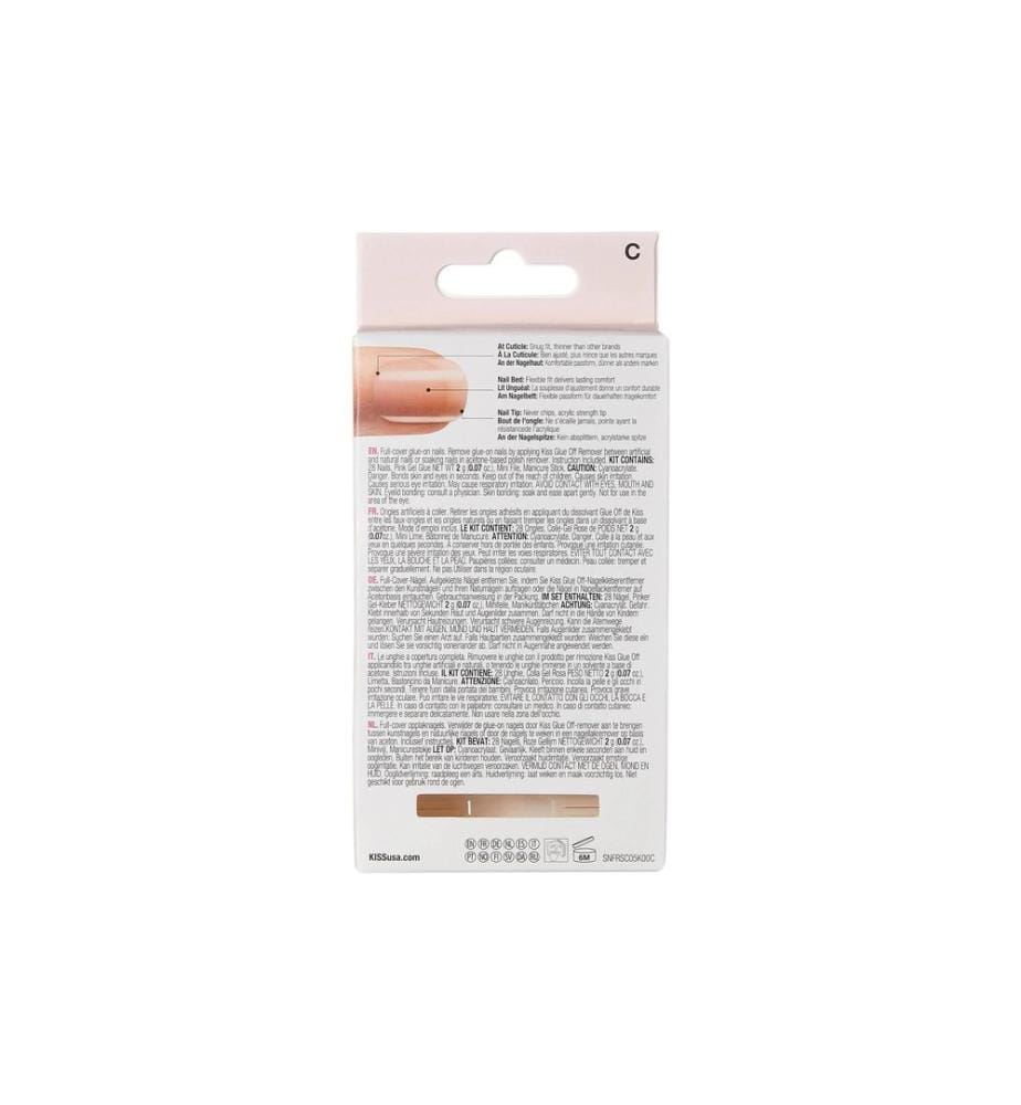 Kiss - Salon Acrylic French Nude Graceful 28 Stück