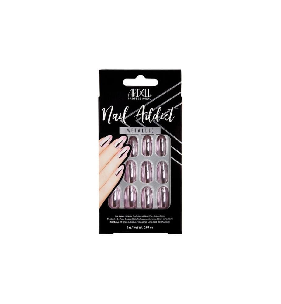 Ardell - Nail Addict Pink Metallic 24 Stück