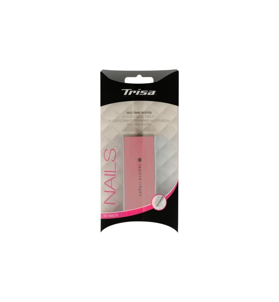Trisa Accessoires - Multiway Buffer Nagelfeile Kunststoff Schwarz Rosa Blau