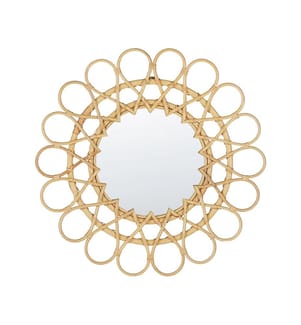 Specchio BABAI 60 cm 60 cm Rattan Naturale