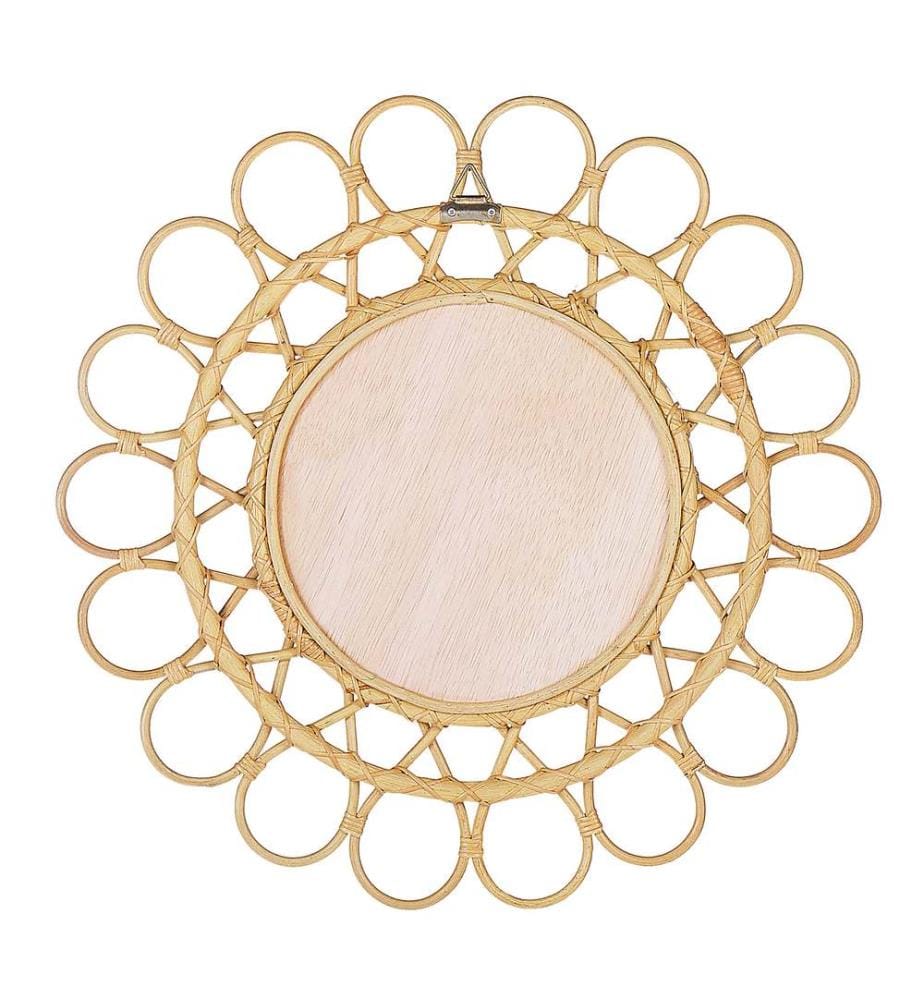 Specchio BABAI 60 cm 60 cm Rattan Naturale