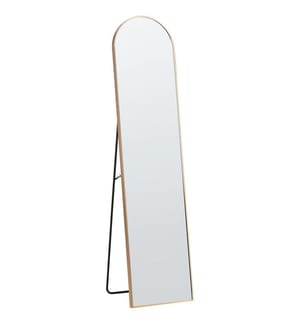 Miroir sur pied BAGNOLET 150 cm Métal Doré