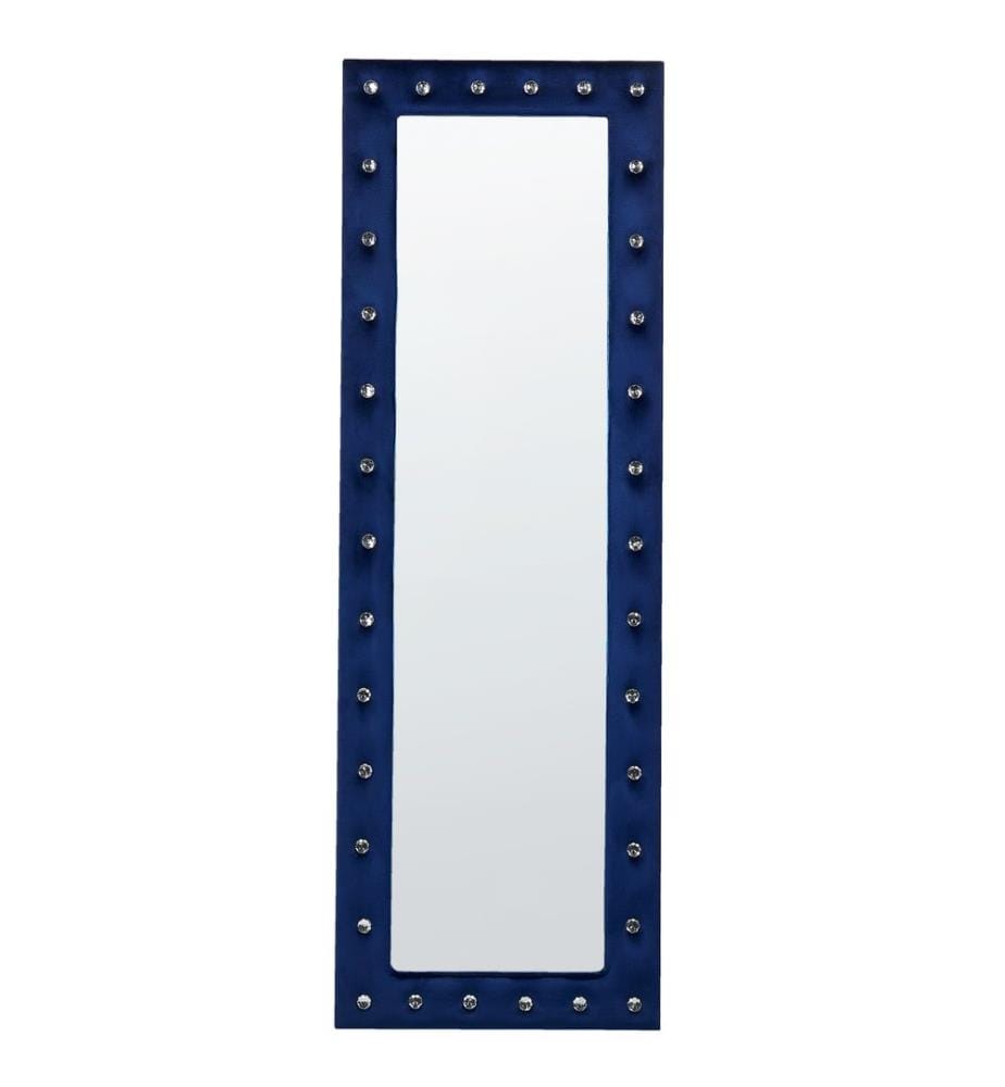 Standspiegel ANSOUIS 150 cm Samtstoff Marineblau