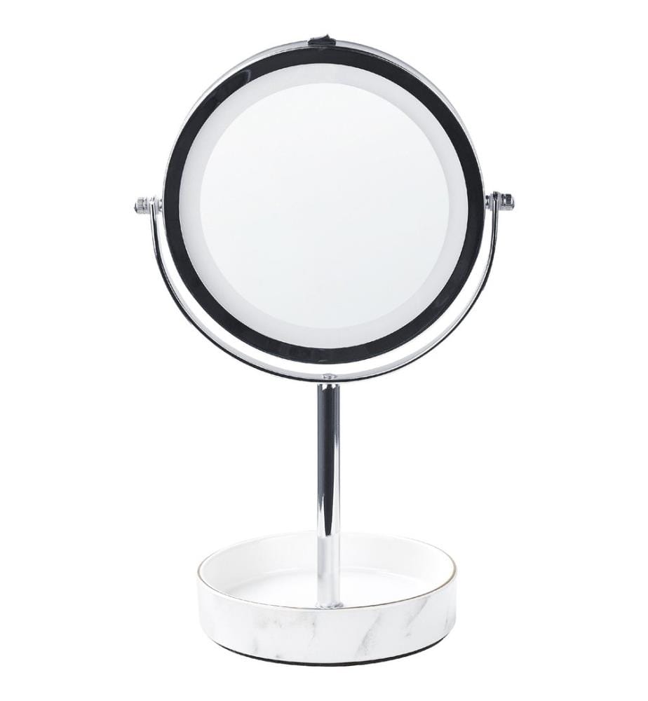 Makeup Mirror LED SAVOIE White/ Silver