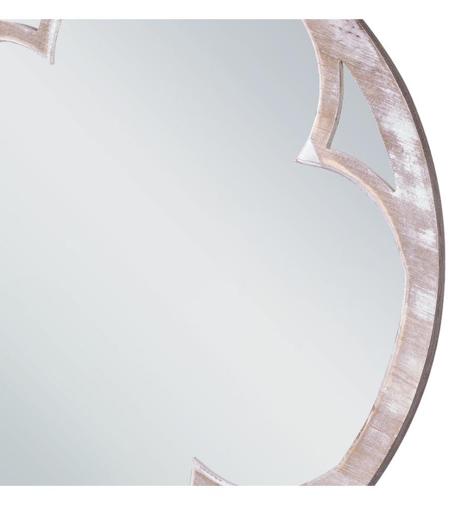 Specchio MONCLOVA 60 cm 60 cm Legno di abete Marrone chiaro