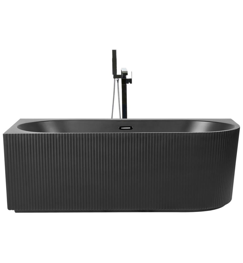 Vasca da bagno angolare GOCTA Lato destro 170 x 80 cm Nero