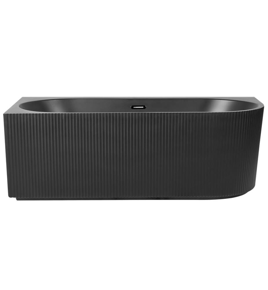 Vasca da bagno angolare GOCTA Lato destro 170 x 80 cm Nero