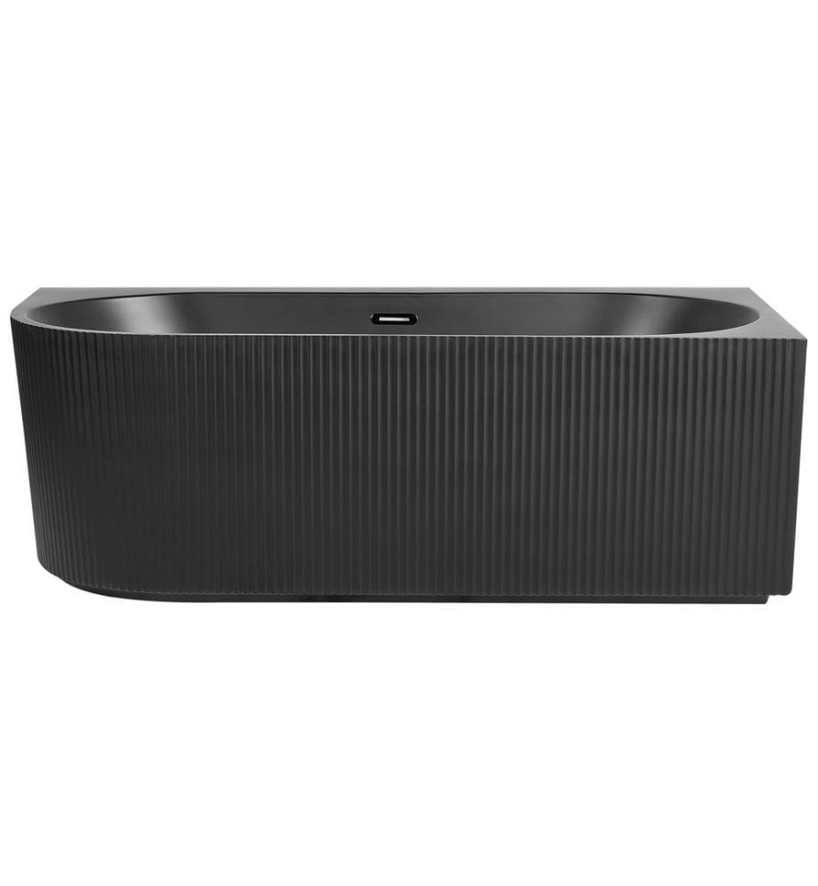 Vasca da bagno angolare GOCTA Lato Sinistro 170 x 80 cm Nero