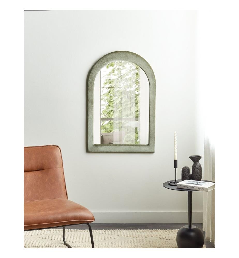 Miroir HURIEL 60 cm 90 cm Velours Vert olive