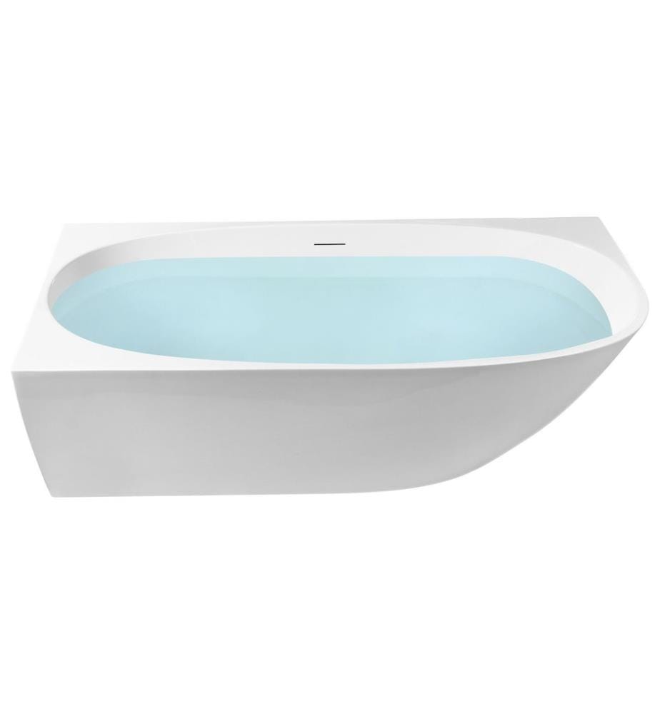 Baignoire d'angle PARNAIBA Côté droit 170 x 80 cm Blanc