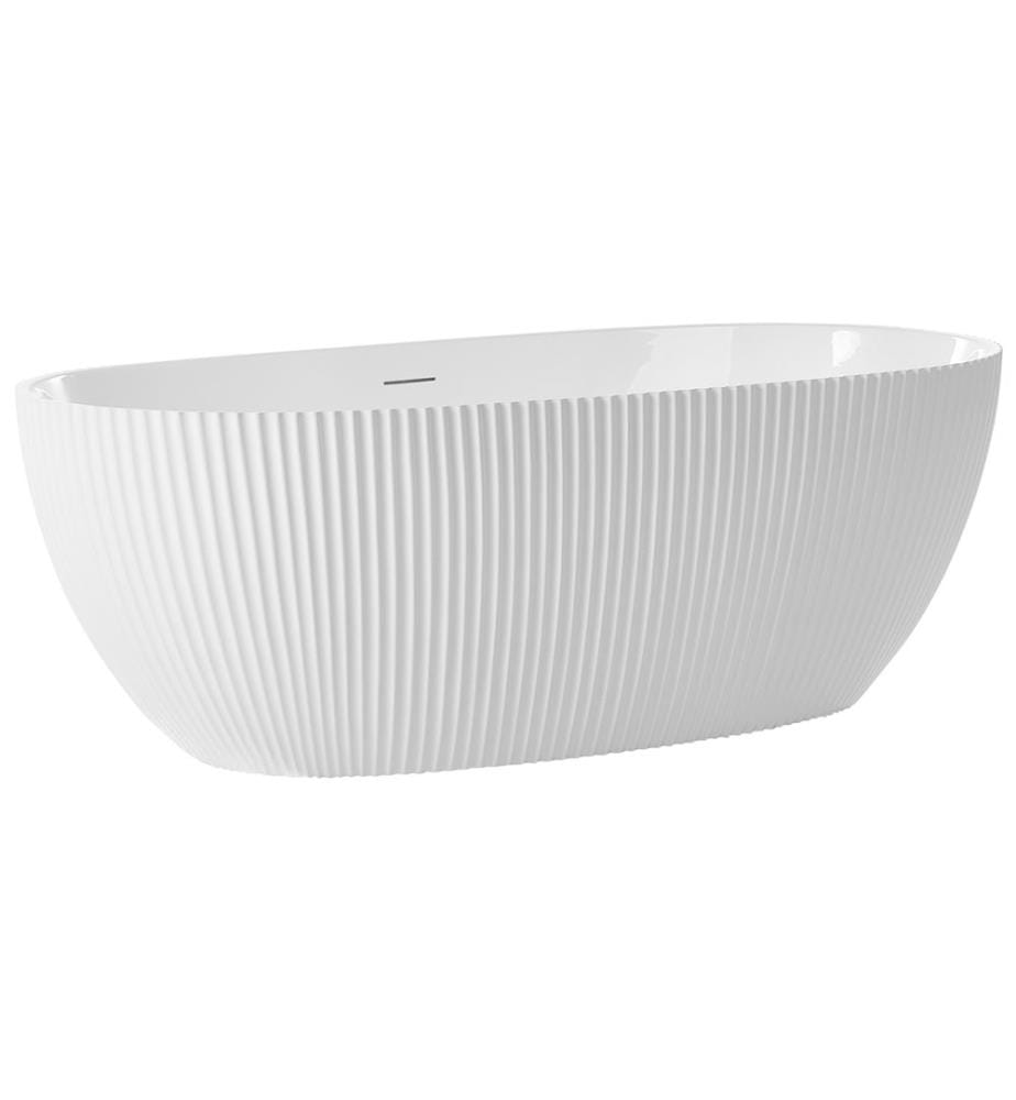 Baignoire îlot JUTAI 170 x 81 cm Blanc