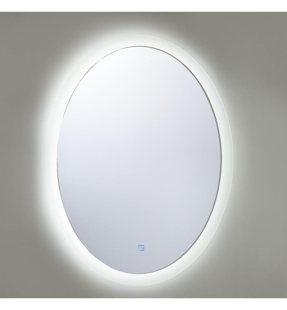 LED-Badezimmer-Spiegel VIRIAT 60 cm 80 cm Silber