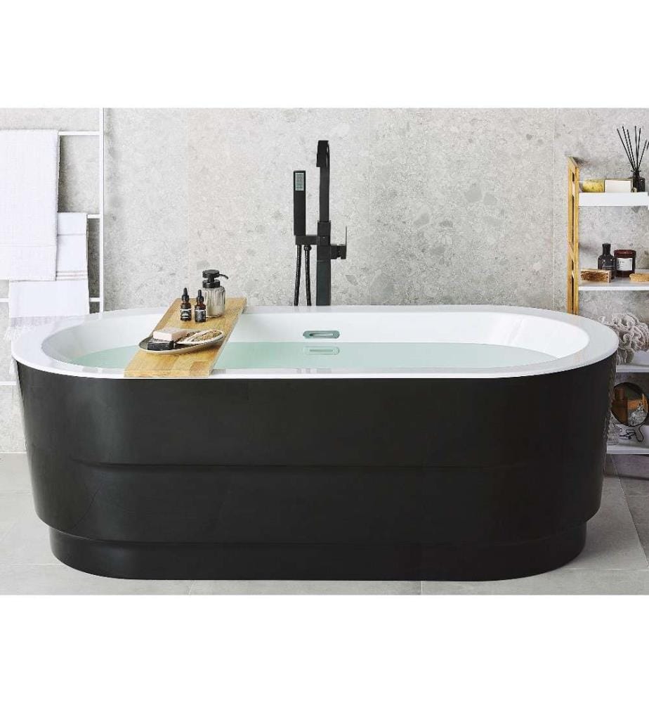 Vasca da bagno freestanding EMPRESA 170 x 80 cm Nero