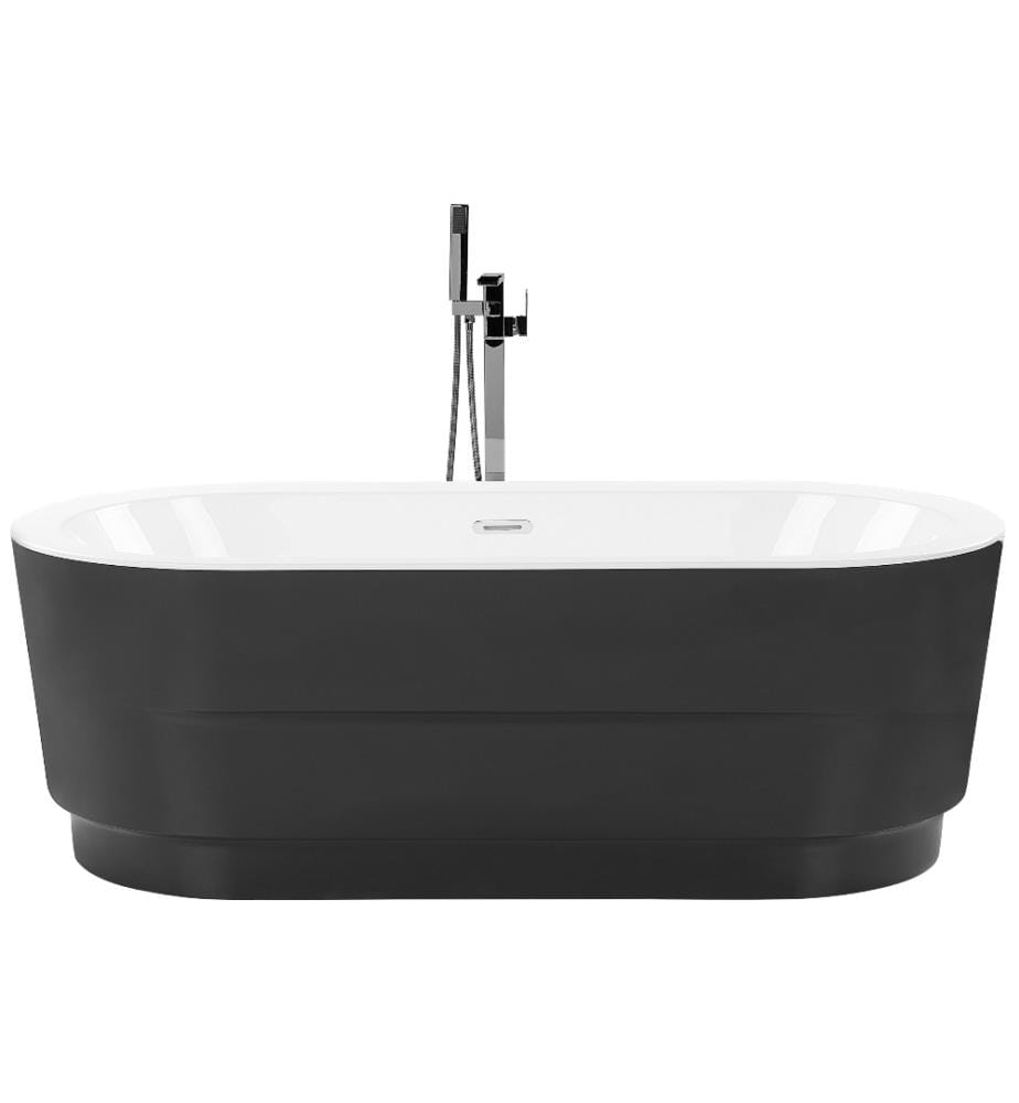 Vasca da bagno freestanding EMPRESA 170 x 80 cm Nero