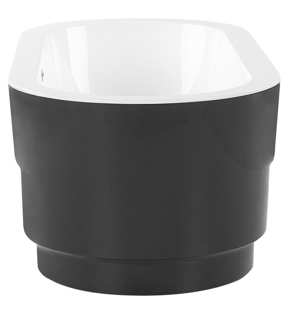 Vasca da bagno freestanding EMPRESA 170 x 80 cm Nero