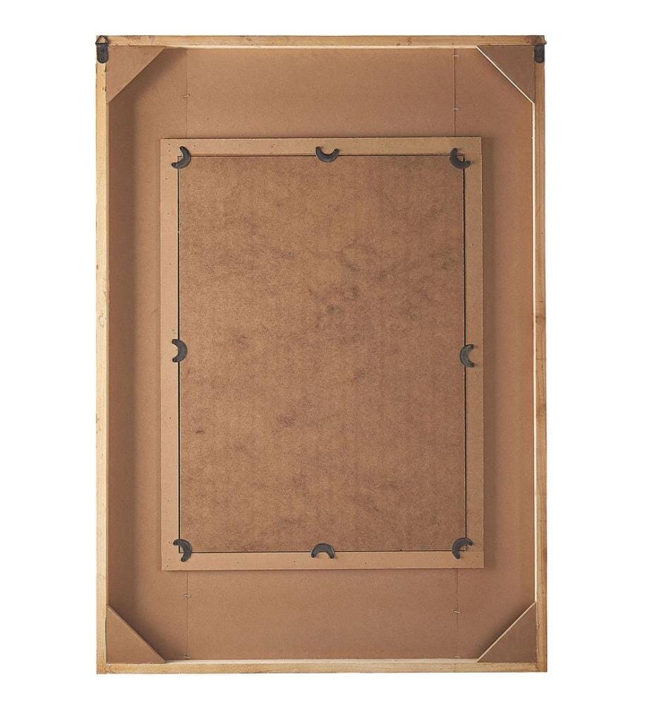 Miroir HIZOTE 63 cm 90 cm Bois de sapin Marron
