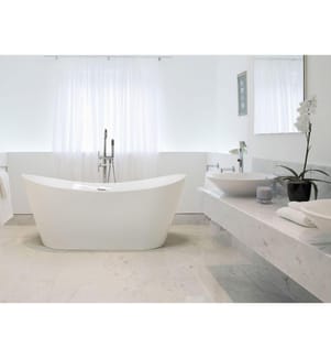 Vasca da bagno freestanding ANTIGUA 160 x 76 cm Bianco