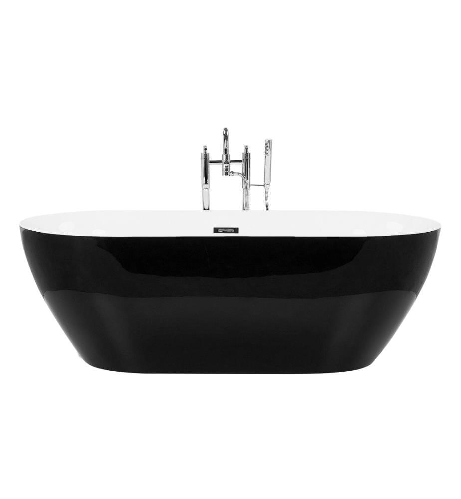 Vasca da bagno freestanding CARRERA 150 x 75 cm Nero