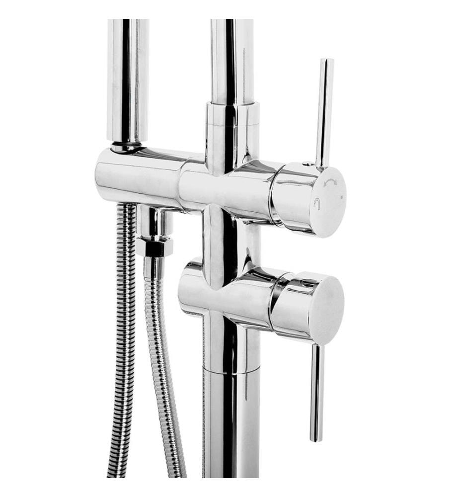 Rubinetteria per vasca da bagno freestanding VICTORIA Argento