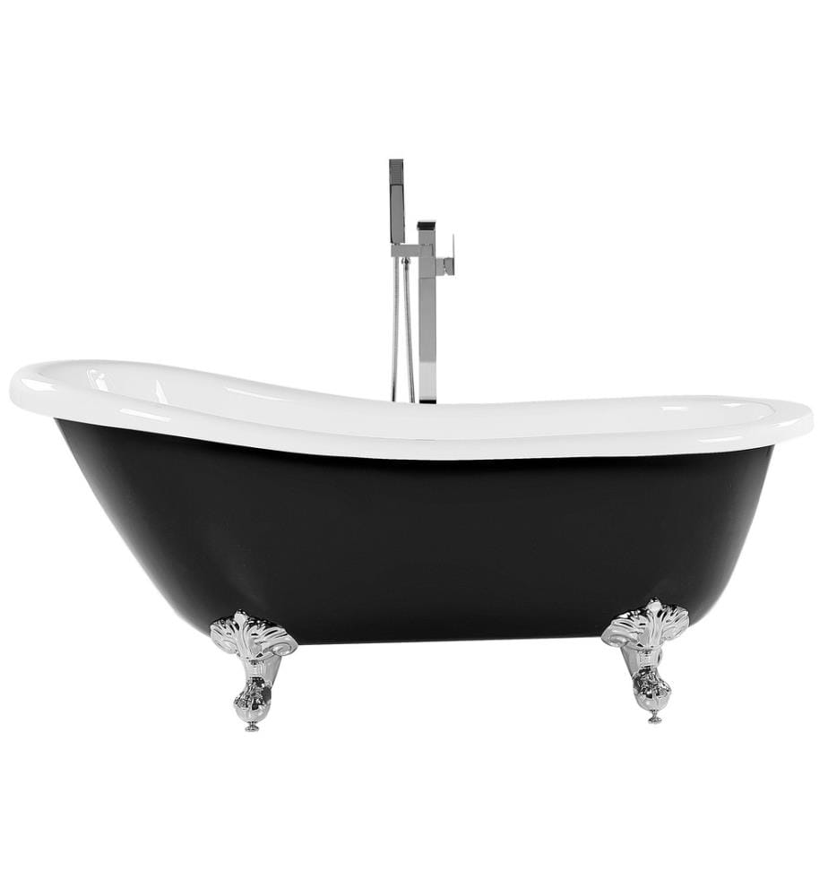 Vasca da bagno freestanding CAYMAN 170 x 76 cm Nero/Bianco