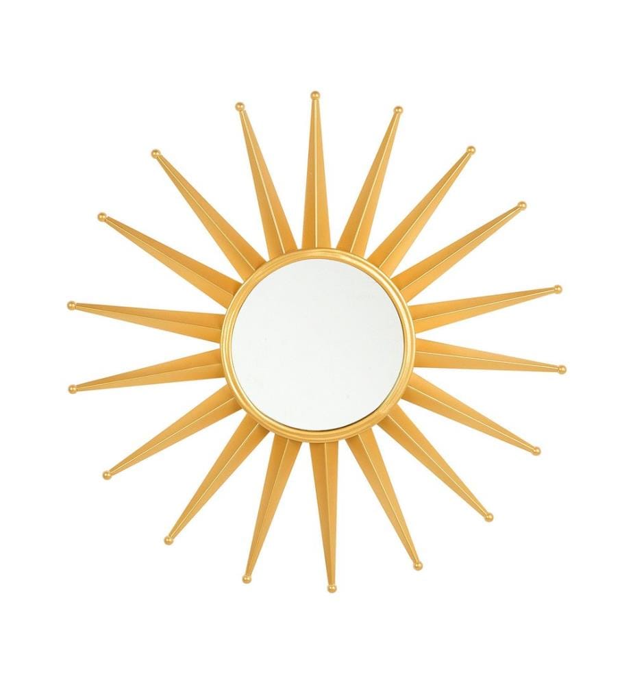 Miroir PERELLI 60 cm 60 cm Métal Doré