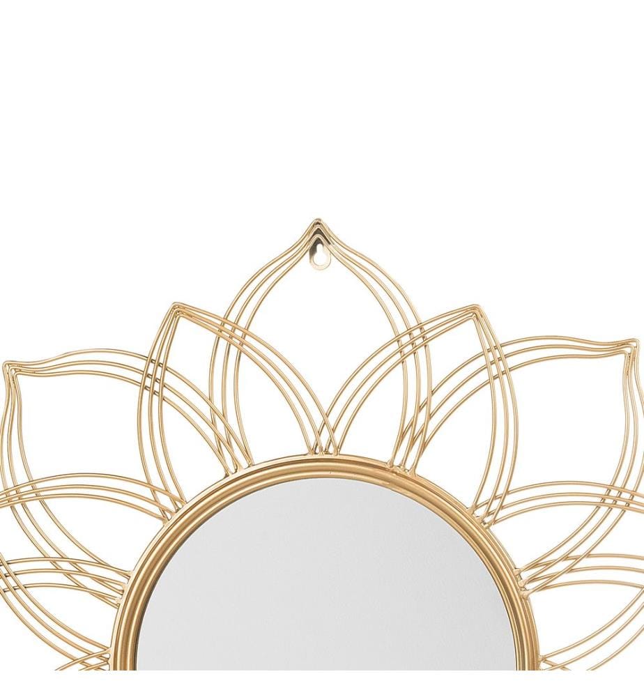 Miroir MILLY 67 cm 67 cm Métal Doré