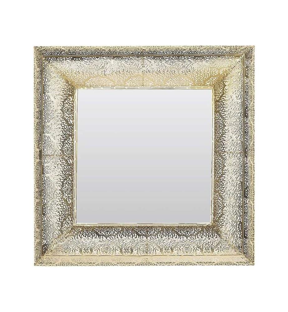 Miroir PLERIN 60 cm 60 cm Métal Doré
