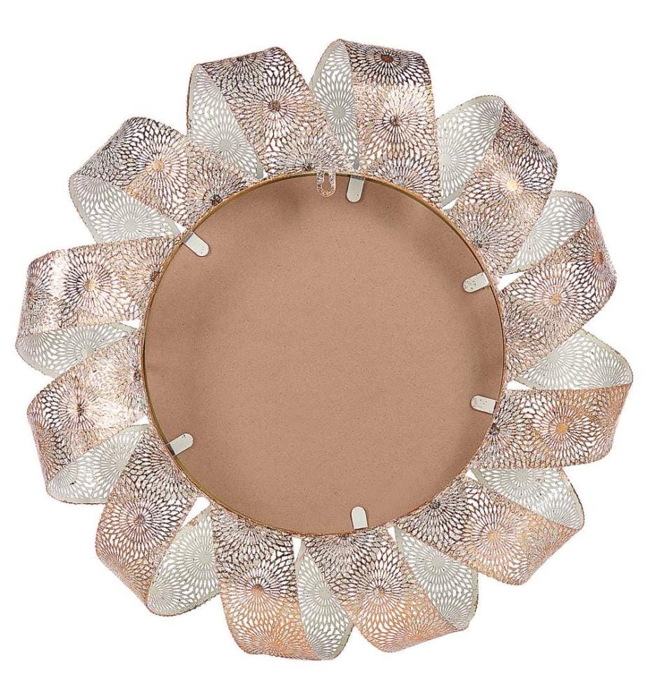 Wall Mirror MANGALORE 54 cm 54 cm Metal White
