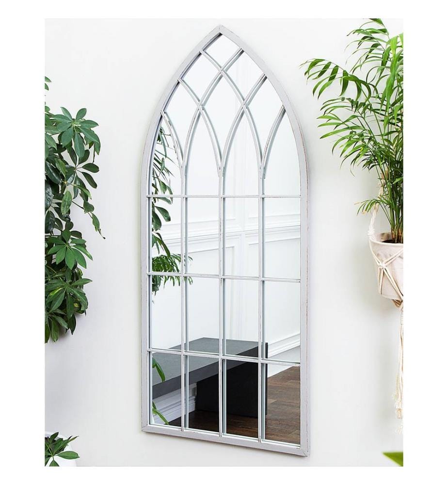 Miroir CASSEL 50 cm 115 cm Métal Gris clair