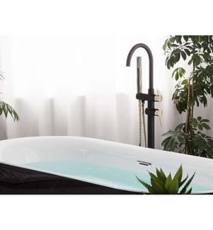 Robinet de baignoire autoportante TUGELA Noir/doré