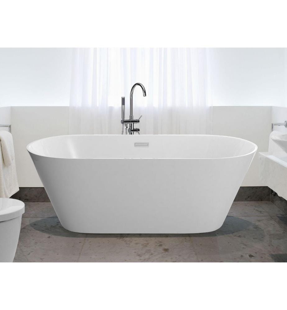 Vasca da bagno freestanding HAVANA 150 x 75 cm Bianco