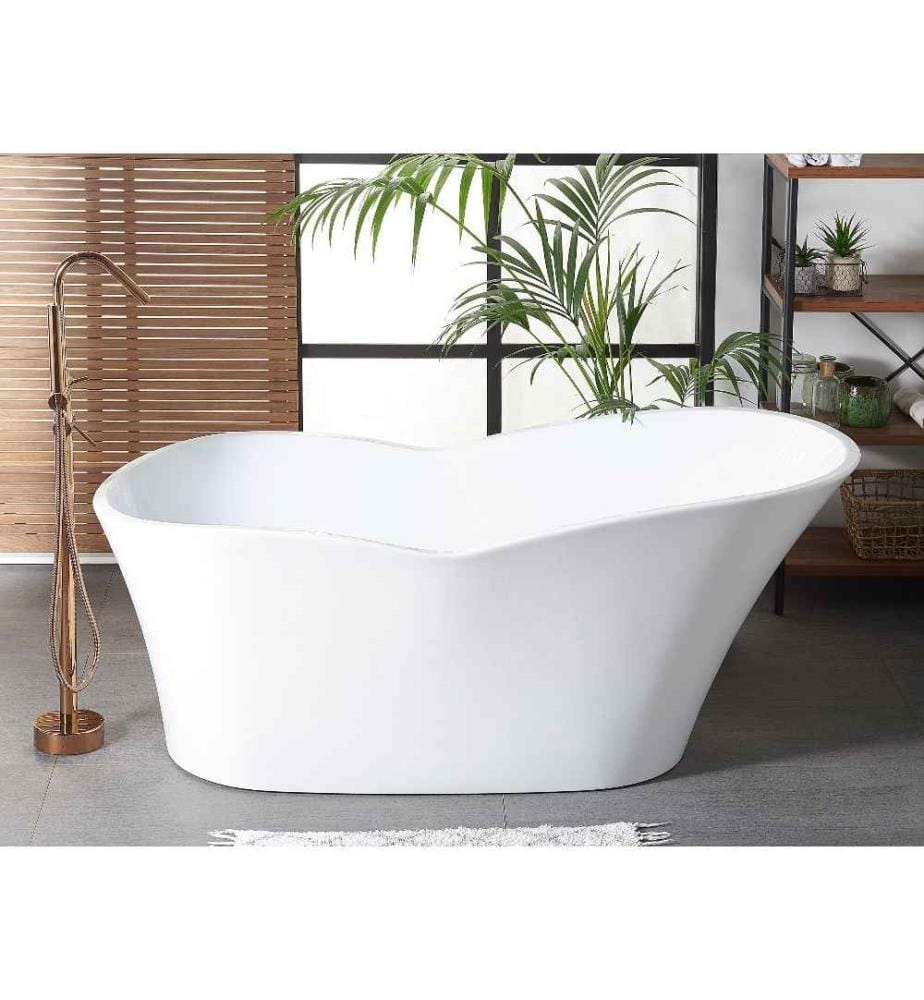 Vasca da bagno freestanding DULCINA 170 x 80 cm Bianco