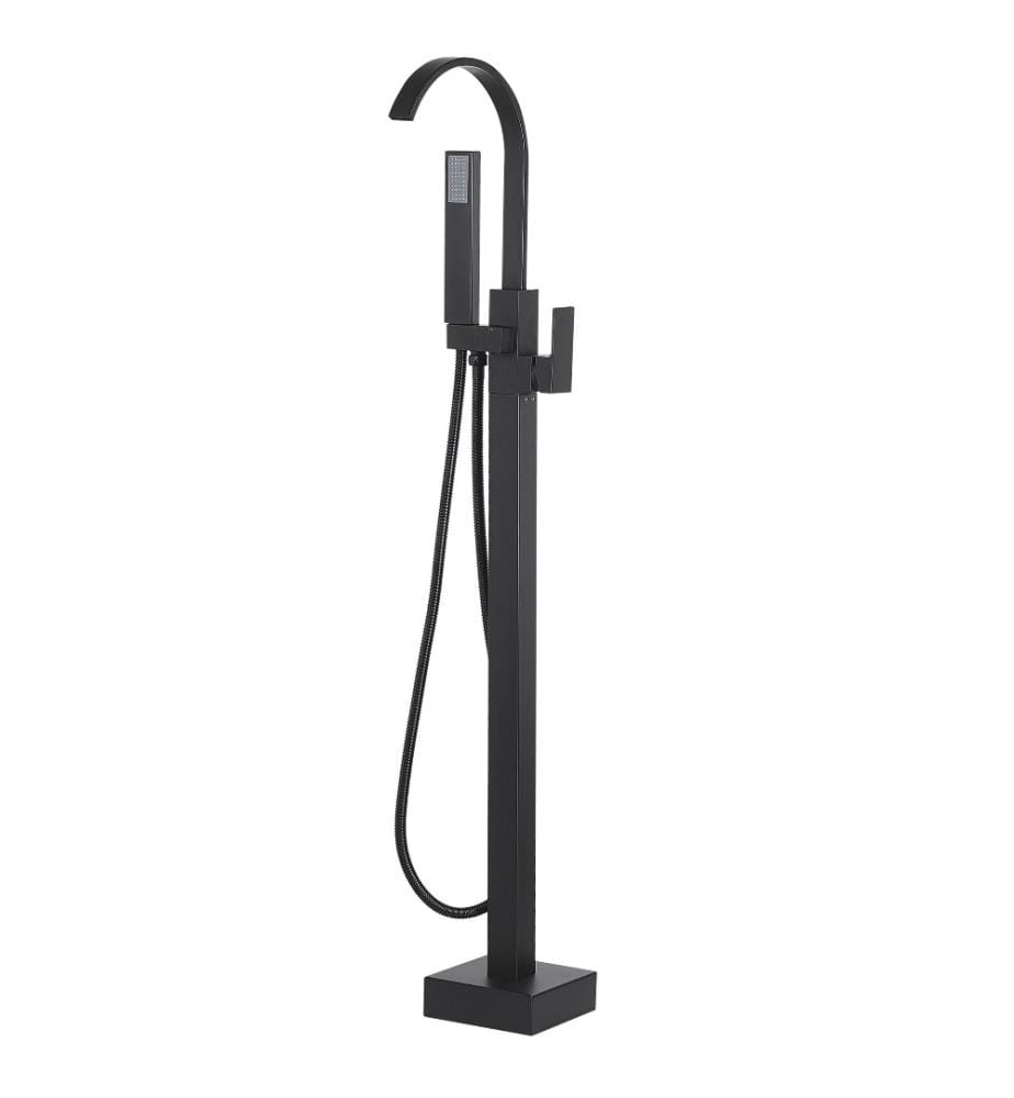 Rubinetteria per vasca da bagno freestanding RIBBON Nero