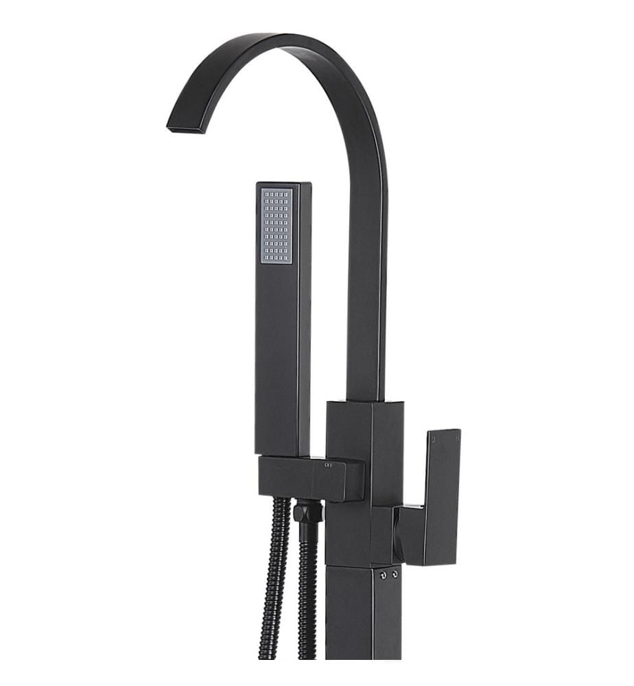 Rubinetteria per vasca da bagno freestanding RIBBON Nero