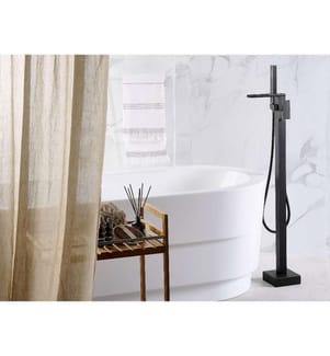 Robinet de baignoire autoportante BOYOMA Noir