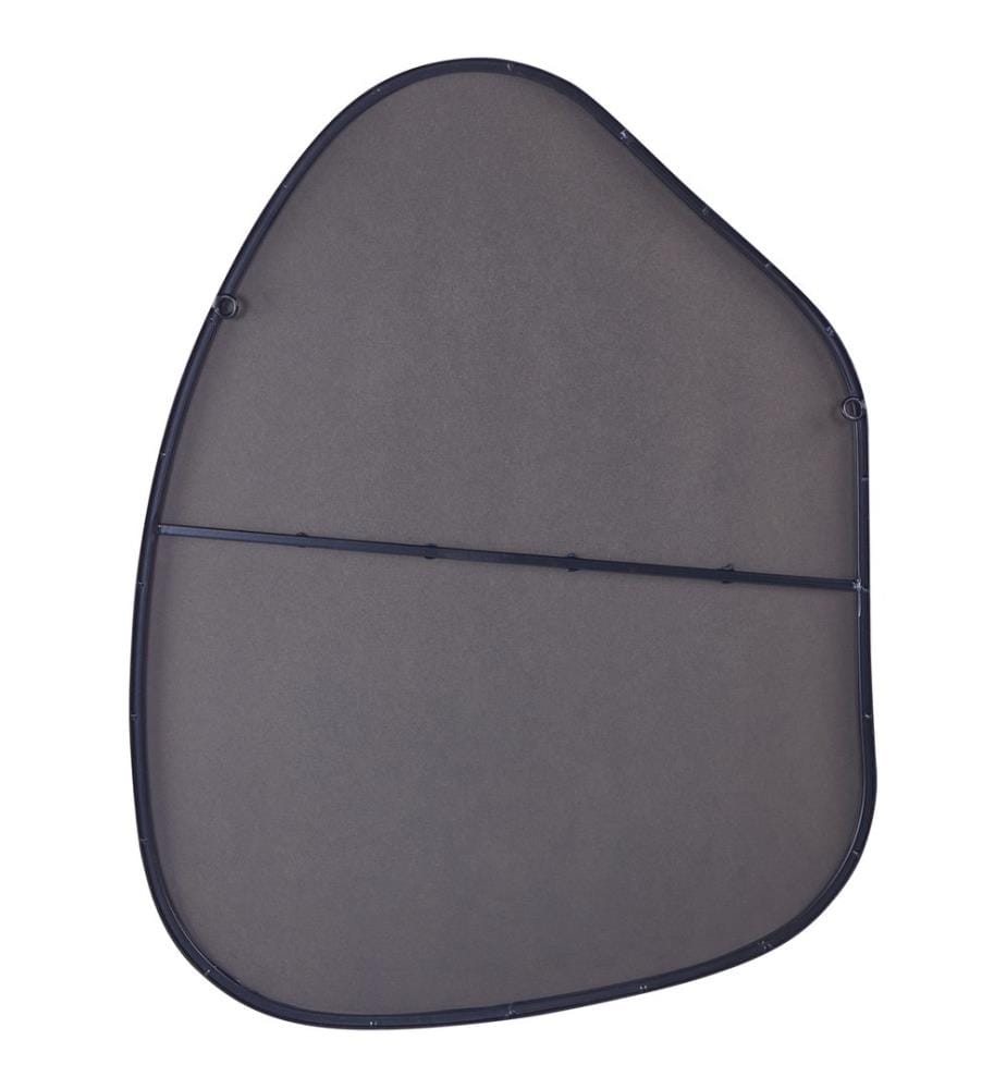 Wandspiegel PUTEAUX 70 cm 92 cm Metall Schwarz