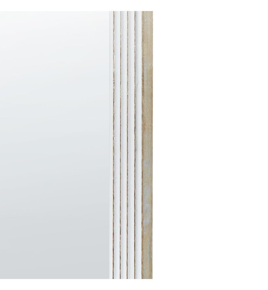 Miroir BRIANT 56 cm 130 cm Bois de manguier Blanc