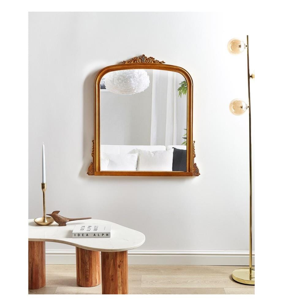 Miroir SUSSEY 75 cm 78 cm Doré