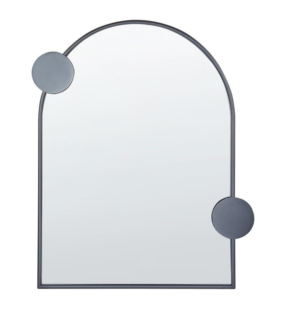 Miroir AULON 69 cm 80 cm Métal Noir