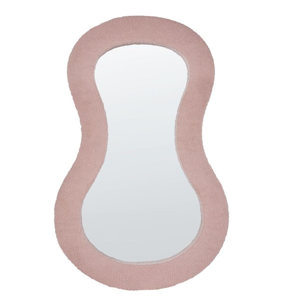 Miroir PLANCHEZ 70 cm 112 cm Bouclé Rose