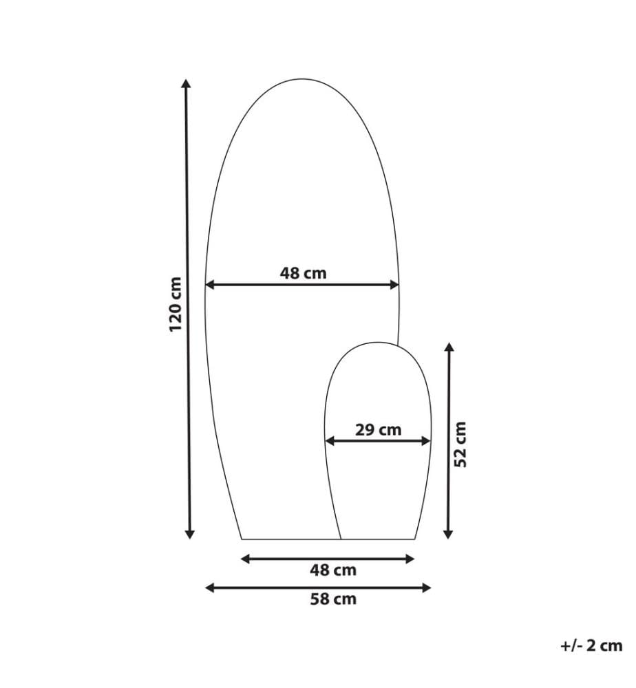 Wall Mirror VIERZON 58 cm 120 cm Black