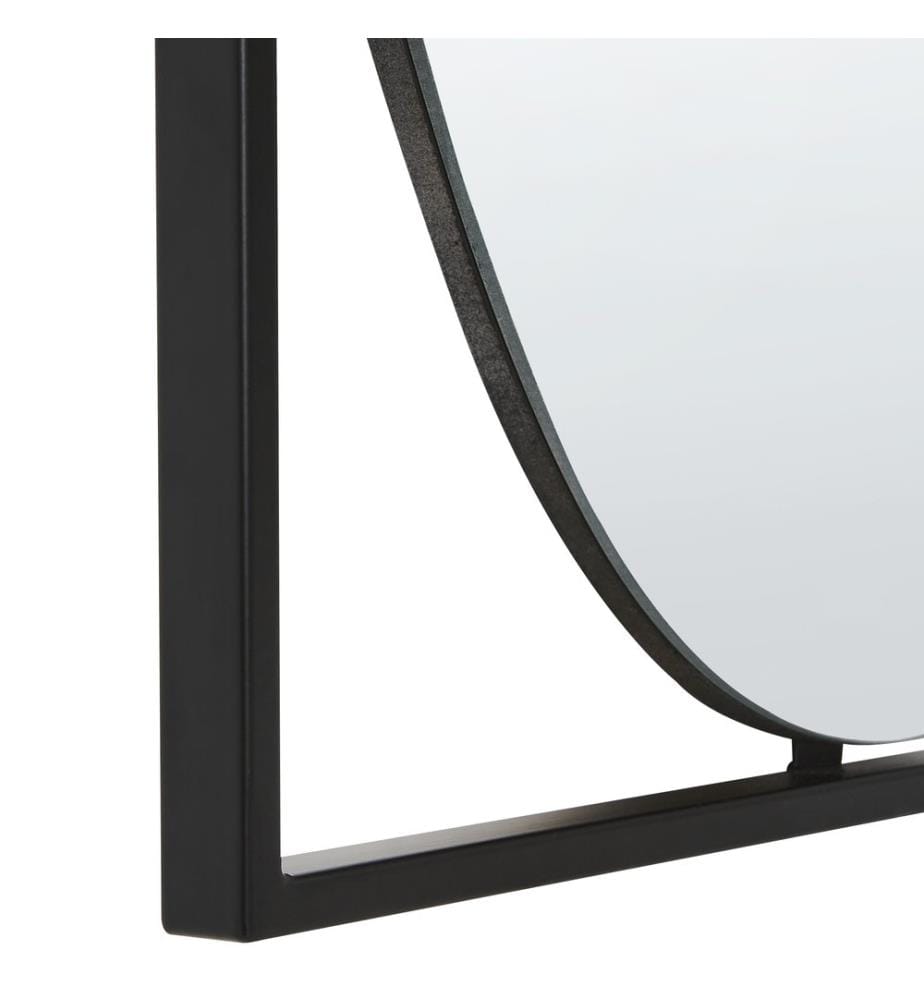 Miroir NIBELLE 40 cm 60 cm Métal Noir