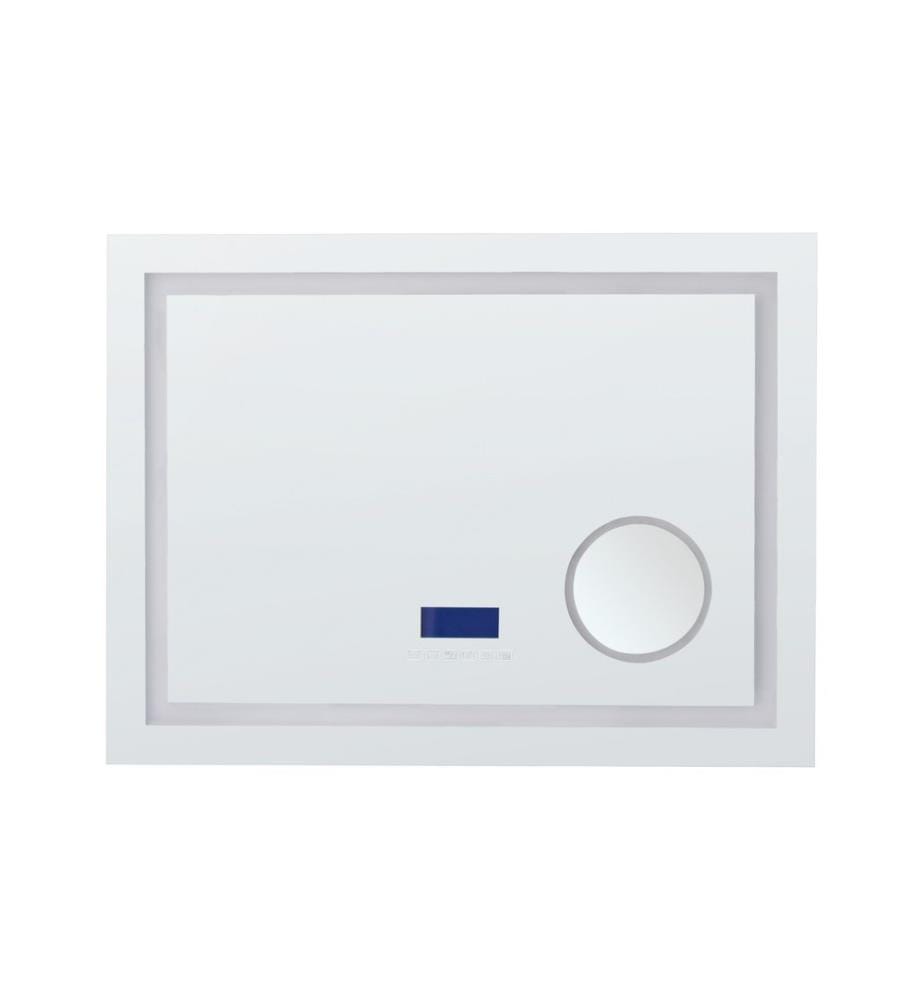 LED-Badezimmer-Spiegel THAIX 80 cm 60 cm Silber