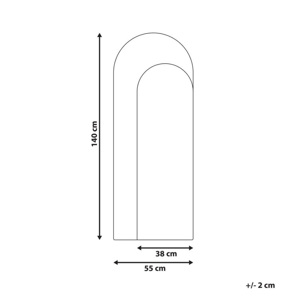 Wandspiegel GROISES 55 cm 140 cm Orange