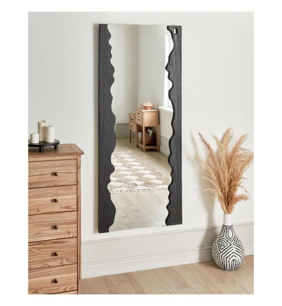 Miroir SAULLCET 75 cm 175 cm Bois de paulownia Noir