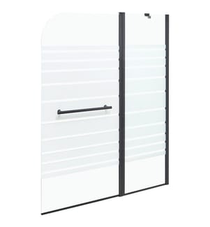 Paroi de bain douche TUAPI 140 x 100 cm Noir