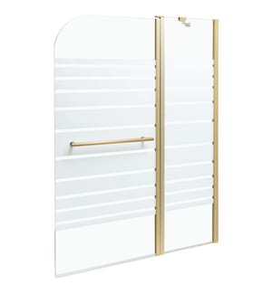 Paroi de bain douche TUAPI 140 x 120 cm Doré