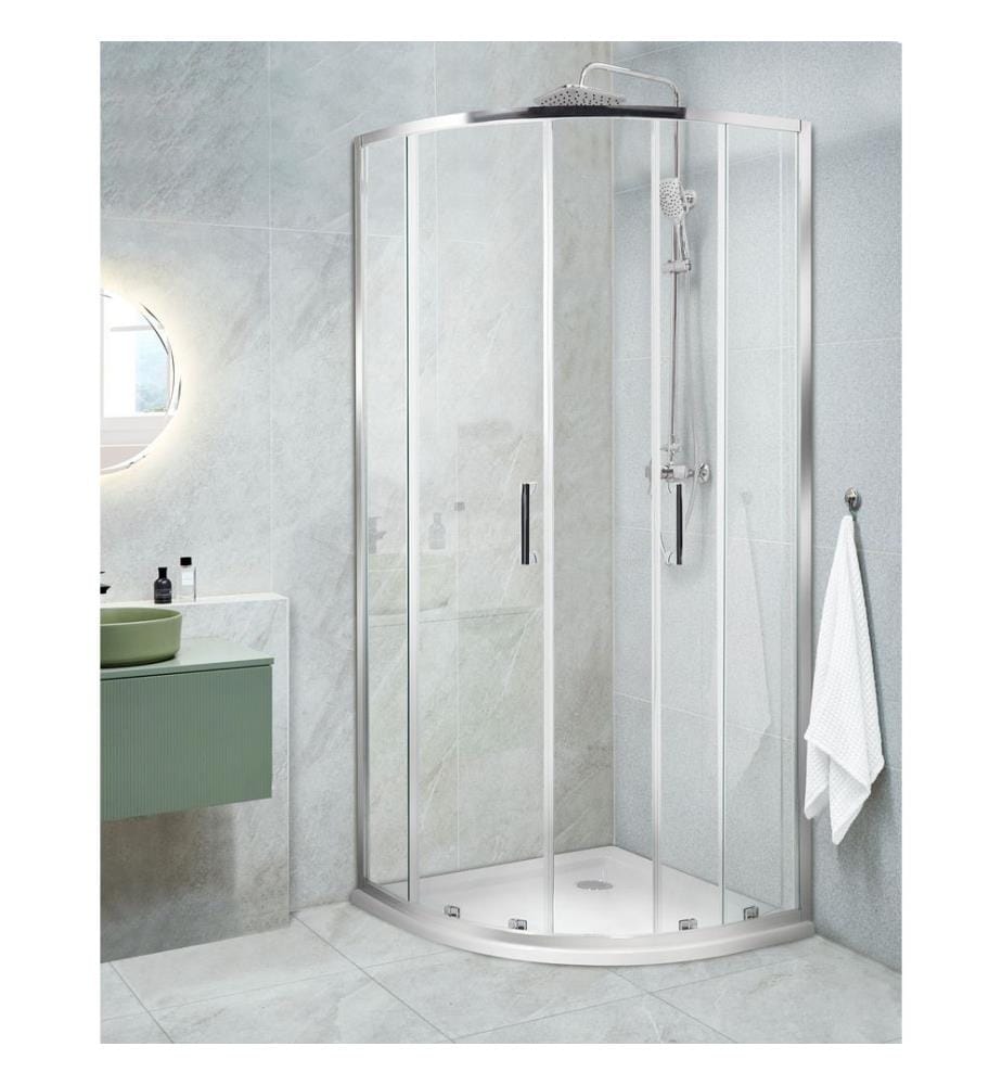 Cabina doccia JUKATAN 80 x 80 x 185 cm Argento